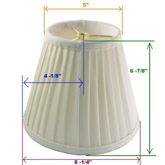 Empire Lampshade with Anna Rayon cloth Brass Trim - Picture 3 of 3